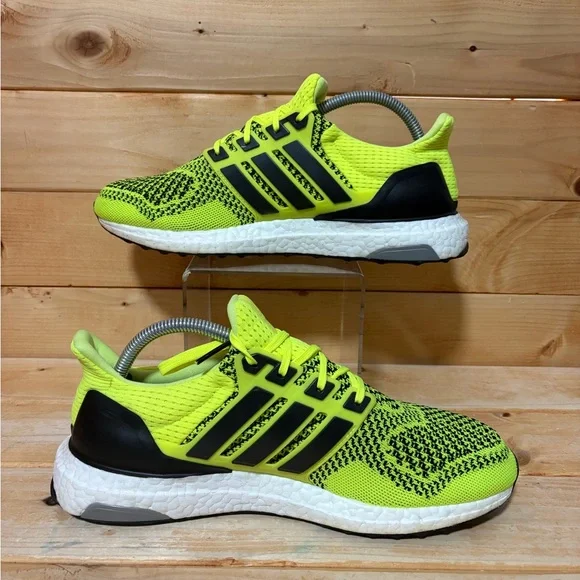 Original 2016 Adidas Ultra Boost 1.0  Solar Yellow - s77414 - Mens size 8.5 - Picture 2 of 7